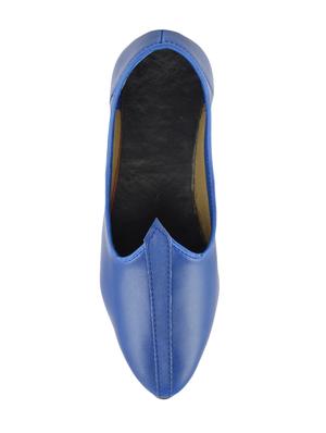 blue leatherette slip on jutis - 16666261 - Standard Image - 3