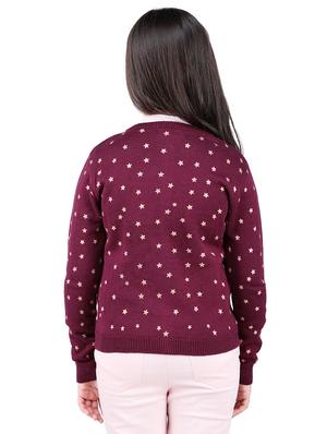 long sleeved star print cardigan - 16666447 - Standard Image - 3