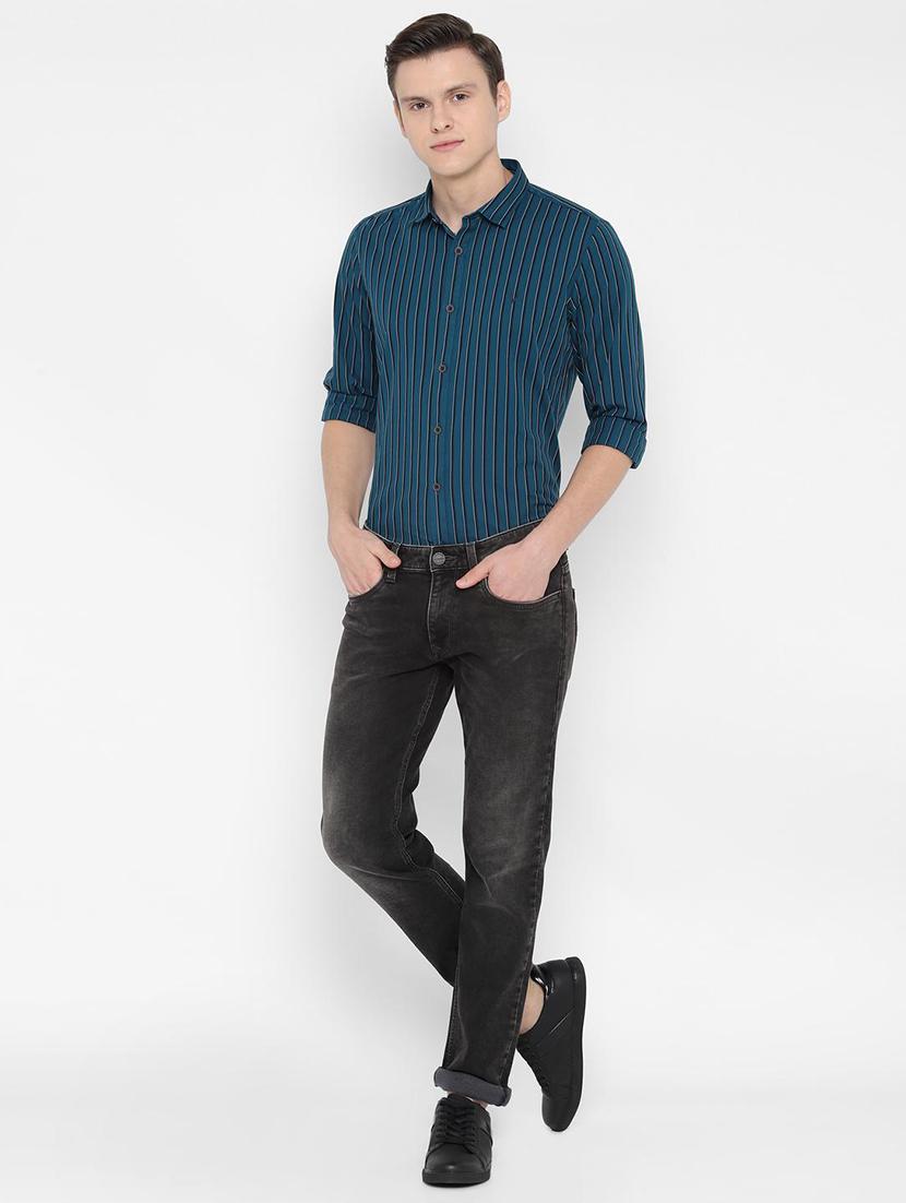 blue striped casual shirt - 16666708 - Zoom Image - 3