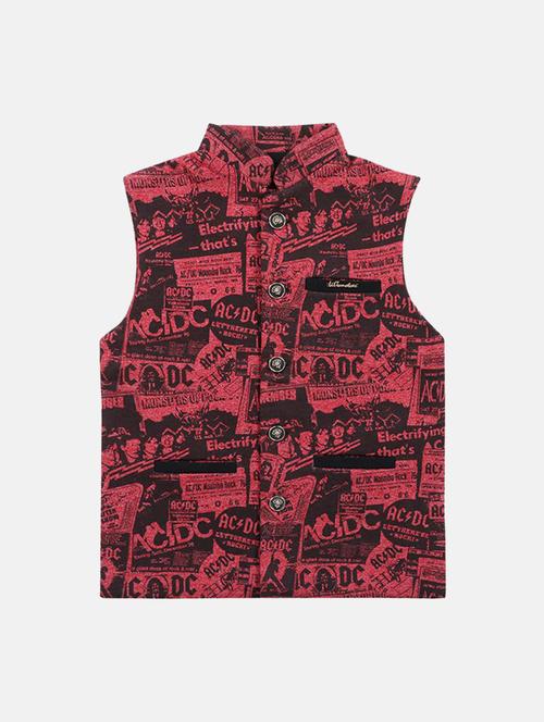button detail cotton nehru jacket - 16666737 - Standard Image - 1