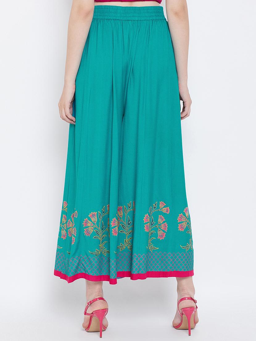 floral printed flared palazzo - 16667000 - Zoom Image - 3