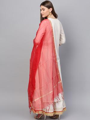 gota patti kurta skirt with dupatta set - 16667082 - Standard Image - 3