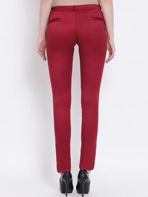 high rise flat front trouser - 16667275 - Standard Image - 3