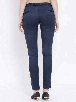 high rise flat front trouser - 16667276 - Standard Image - 3