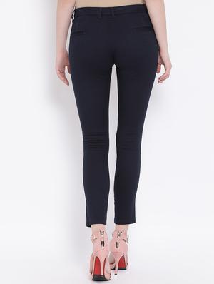 high rise flat front trouser - 16667277 - Standard Image - 3