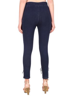 criss cross tie up denim jegging - 16667402 - Standard Image - 3
