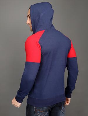 blue color block sweatshirt - 16667442 - Standard Image - 3