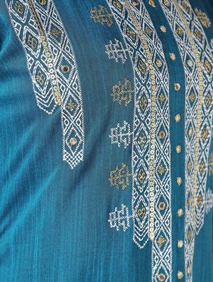 mirror work straight kurta - 16667757 - Standard Image - 6
