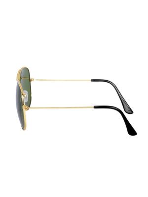 evelyn green lens golden frame sunglasses - 16667780 - Standard Image - 3