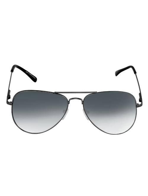 evelyn grey lens black frame aviator sunglasses - 16667781 - Standard Image - 1
