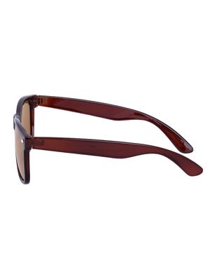 evelyn brown lens brown frame wayfarer sunglasses - 16667782 - Standard Image - 3