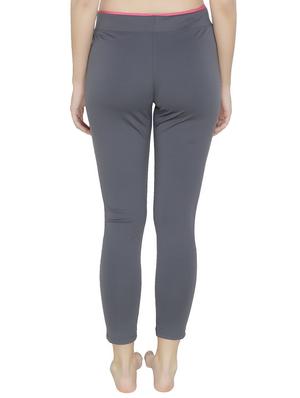 high rise solid track pant - 16667935 - Standard Image - 3