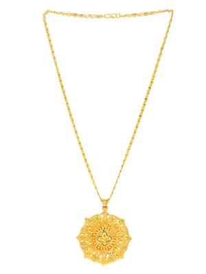 gold metal pendant - 16668101 - Standard Image - 3
