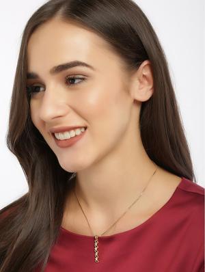 gold tone gold plated chain necklace - 16668155 - Standard Image - 3