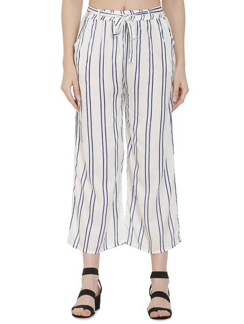 tie front striped palazzo - 16668275 - Standard Image - 1