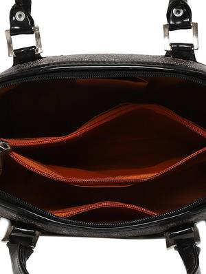 silver leatherette (pu) regular handbag - 16668467 - Standard Image - 3