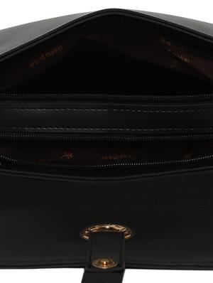 black leatherette (pu) regular sling bag - 16668474 - Standard Image - 3