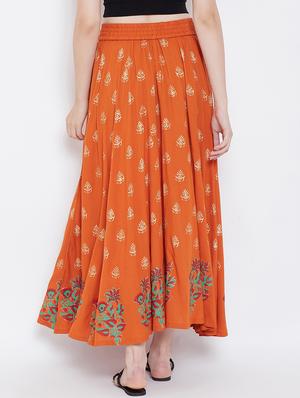 floral printed flared skirt - 16669011 - Standard Image - 3