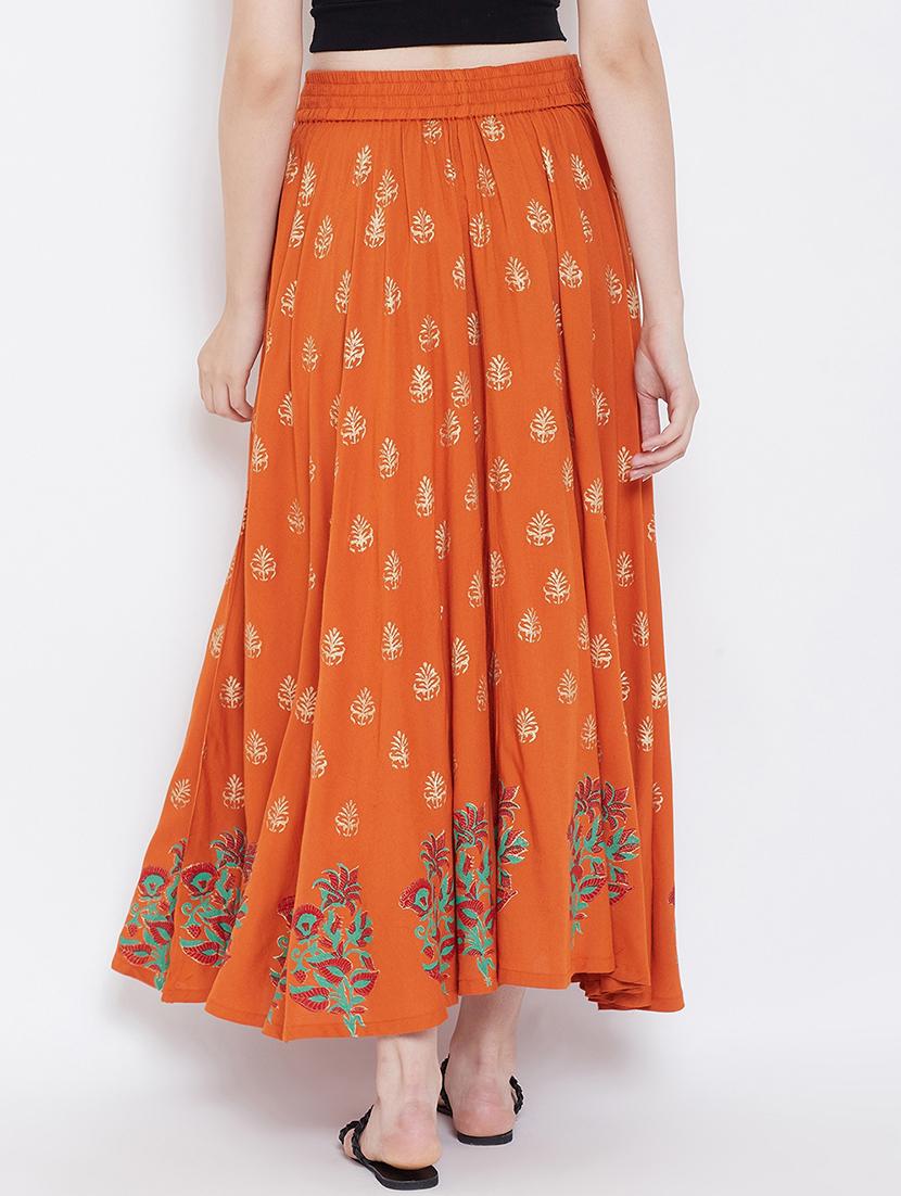 floral printed flared skirt - 16669011 - Zoom Image - 3