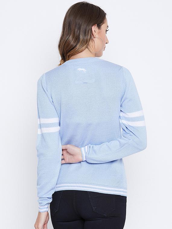 crew neck solid pullover - 16669201 - Zoom Image - 3
