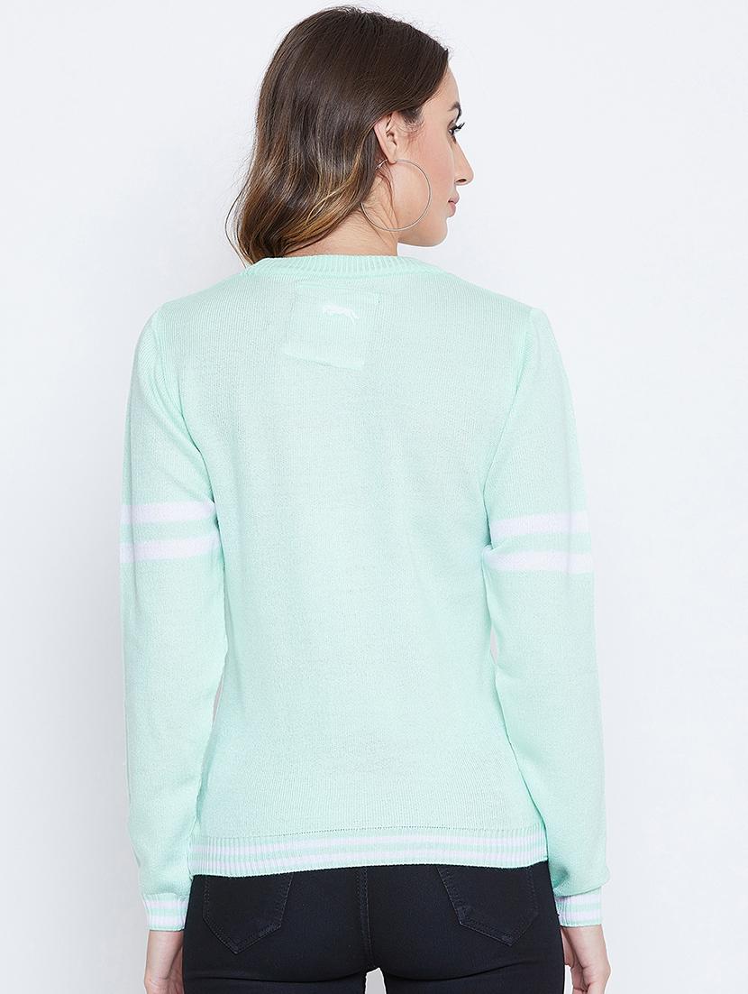 crew neck solid pullover - 16669202 - Zoom Image - 3