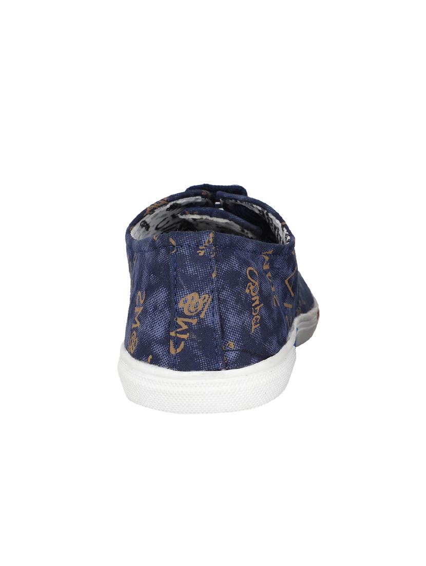 navy canvas lace up sneakers - 16669362 - Zoom Image - 3