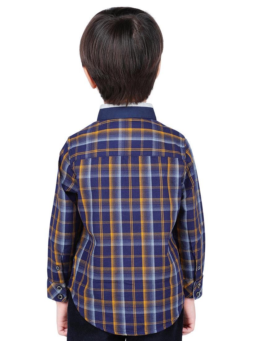checkered cotton shirt - 16669381 - Zoom Image - 3