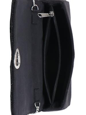 black cotton box clutch - 16669466 - Standard Image - 3