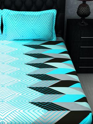 cotton double bedsheet with 2 pillow cover - 16670242 - Standard Image - 3