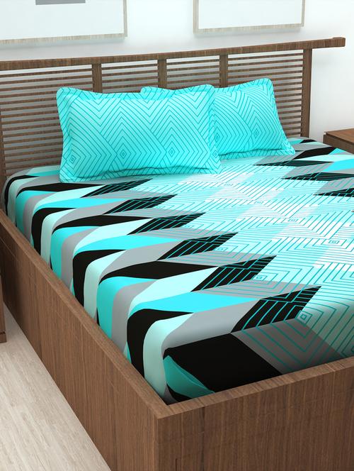 king size bedsheet with 2 pillow cover - 16670244 - Very Small Image - 1