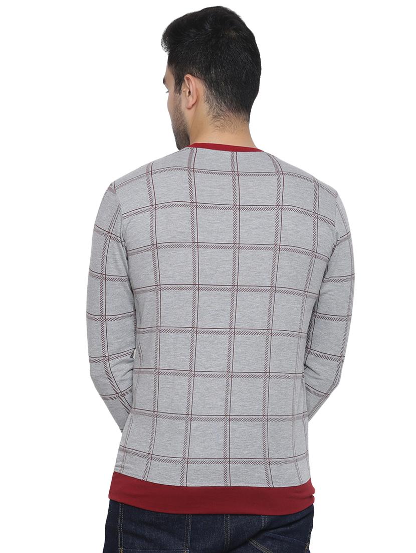 grey checkered t-shirt - 16671211 - Zoom Image - 3