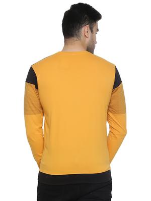 yellow color block striped t-shirt - 16671216 - Standard Image - 3