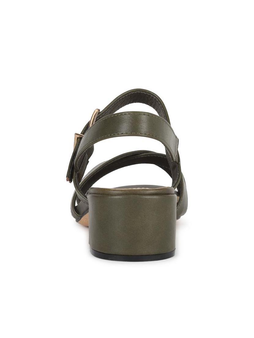green back strap sandals - 16671840 - Zoom Image - 3