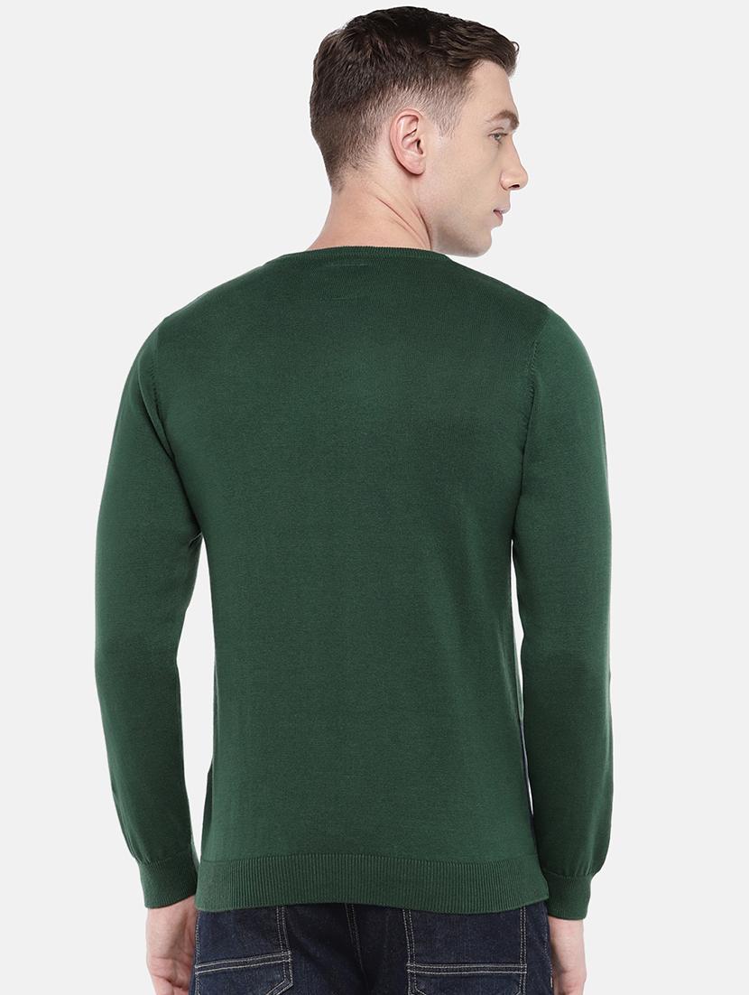 green color block pullover - 16672160 - Zoom Image - 3