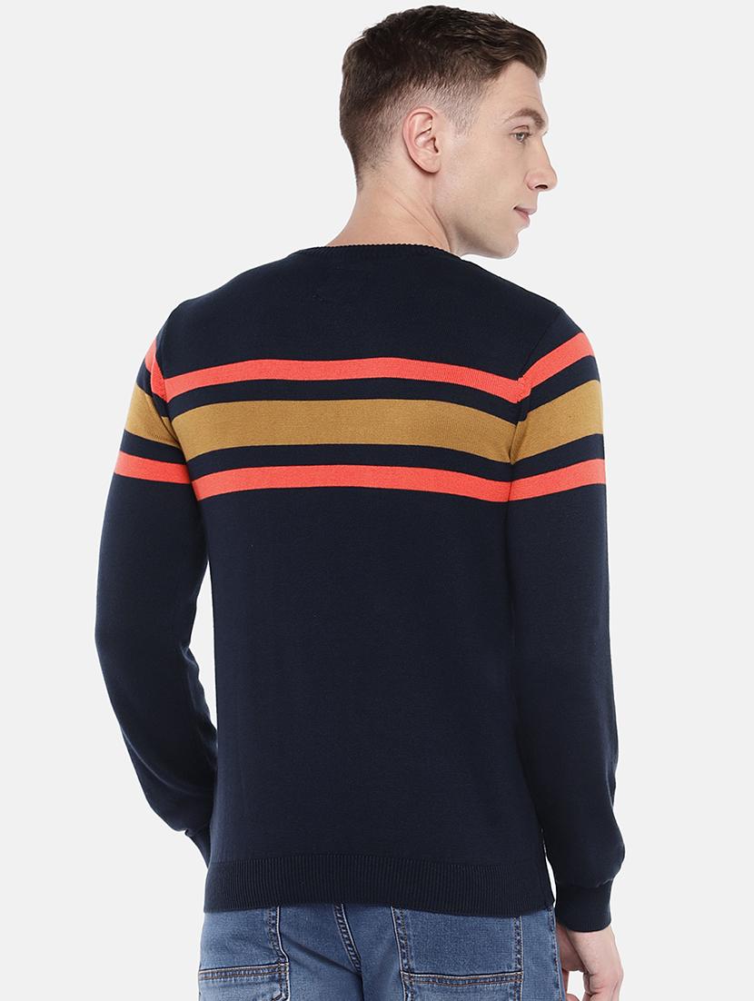 navy blue striped pullover - 16672163 - Zoom Image - 3