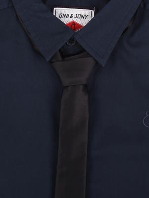 dark blue cotton shirt - 16672418 - Standard Image - 3