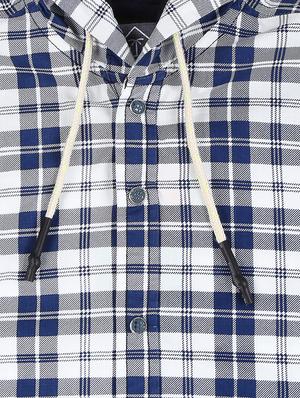 dark blue cotton shirt - 16672443 - Standard Image - 3