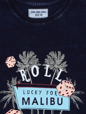 dark blue cotton tshirt - 16672600 - Standard Image - 3