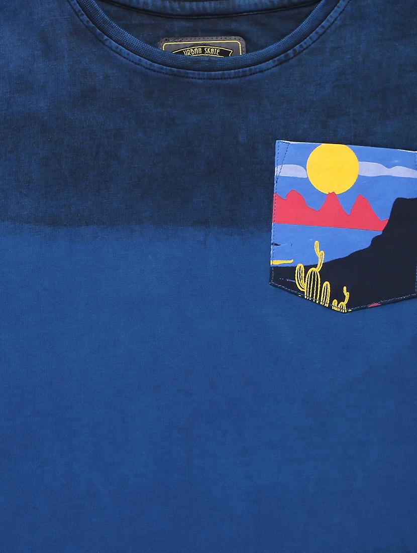 blue cotton tshirt - 16672603 - Zoom Image - 3