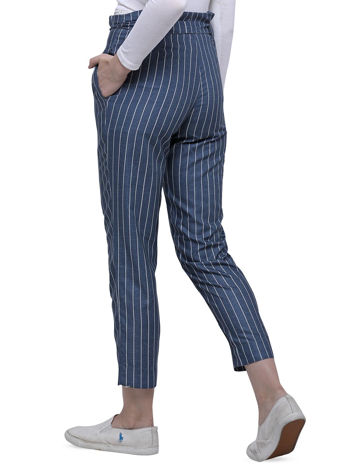 tie up waist striped trouser - 16672690 - Zoom Image - 3