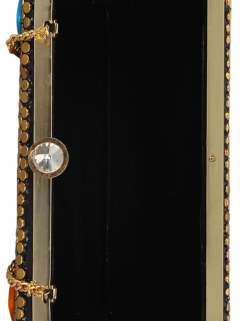 gold metal box clutch - 16672789 - Zoom Image - 3