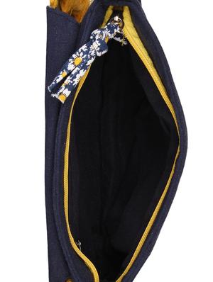 blue canvas printed sling bag - 16672795 - Standard Image - 3