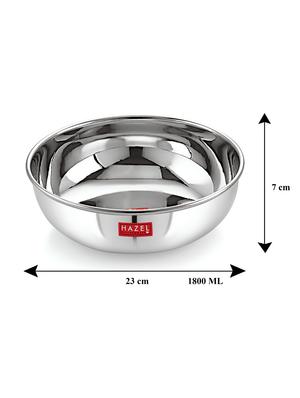 stainless steel heavy tasra kadhai - 16672818 - Standard Image - 3