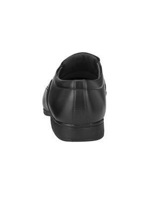 black leatherette slip ons - 16672839 - Standard Image - 3