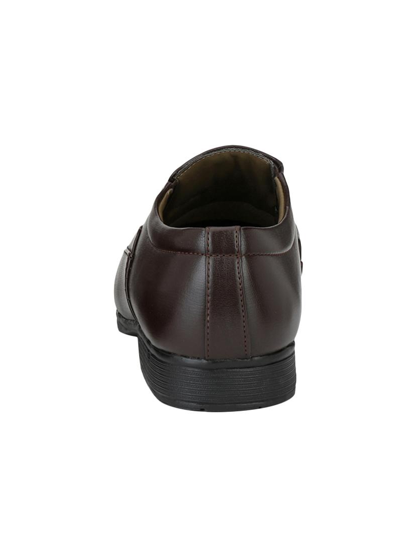 brown leatherette slip ons - 16672840 - Zoom Image - 3