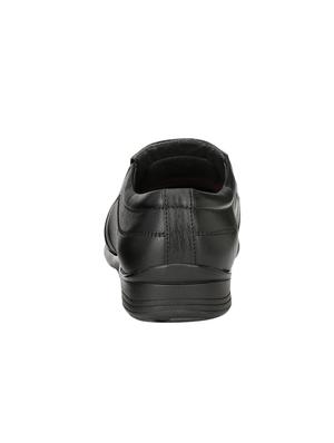 black leatherette slip ons - 16672843 - Standard Image - 3