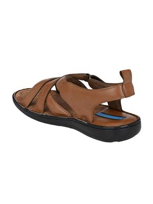 tan leather back strap sandals - 16672845 - Standard Image - 3
