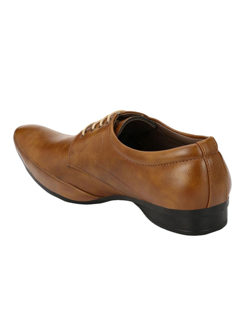 tan leather lace-up derbys - 16672897 - Zoom Image - 3