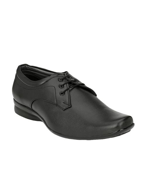 black leather lace-up derbys - 16672900 - Standard Image - 1