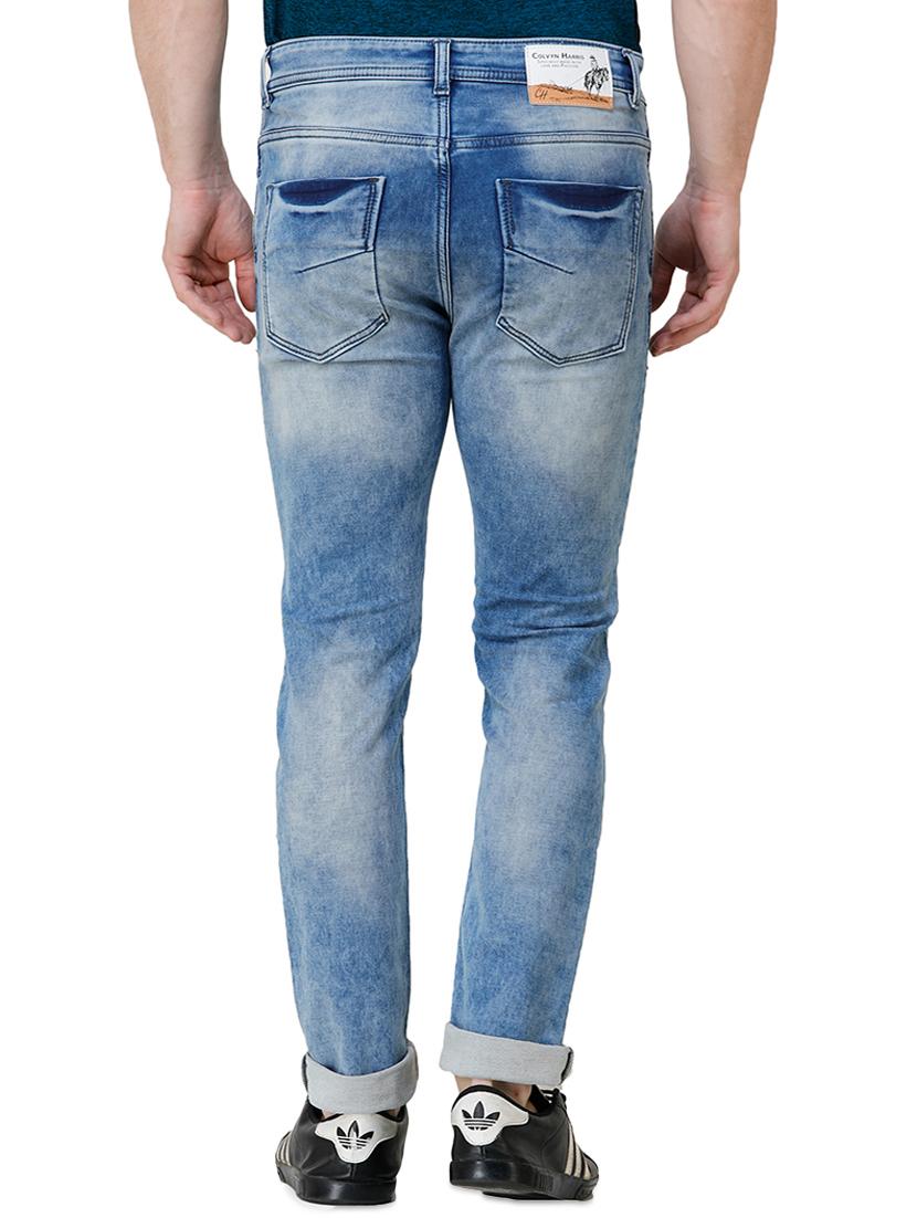 blue heavy washed jeans - 16672938 - Zoom Image - 3